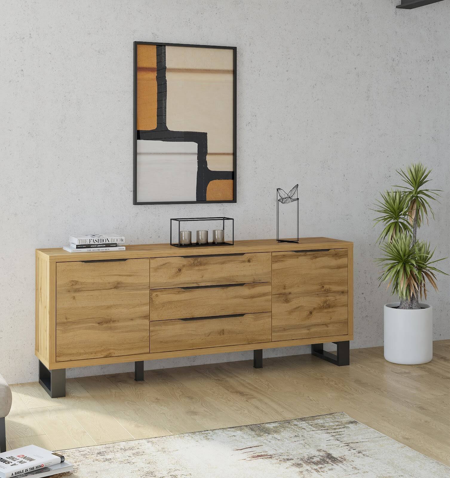 Halle WM chest of drawers 2D3S Wotan oak - Image 2