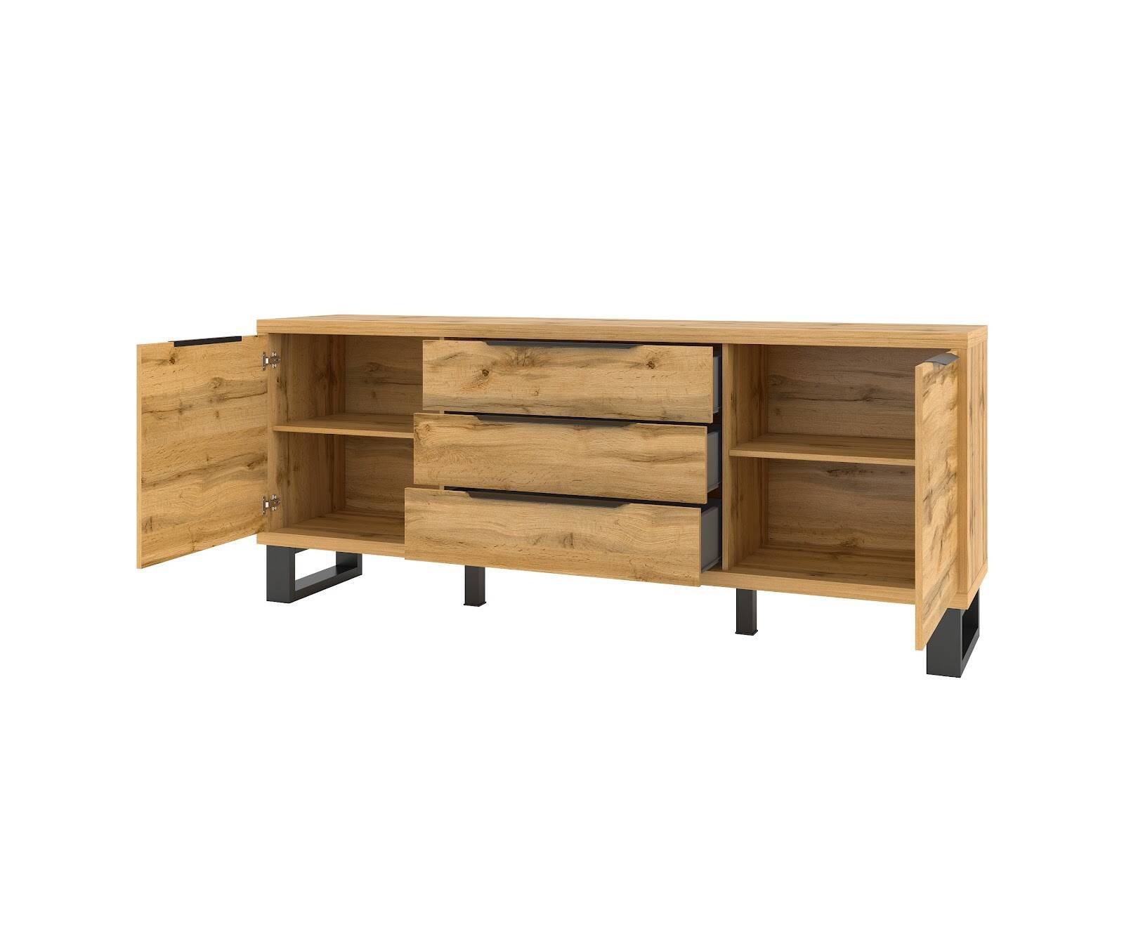 Halle WM chest of drawers 2D3S Wotan oak - Image 3