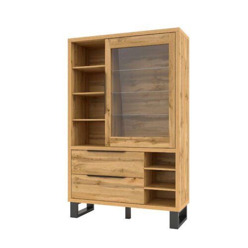 Halle WM display case 1D2S Wotan oak