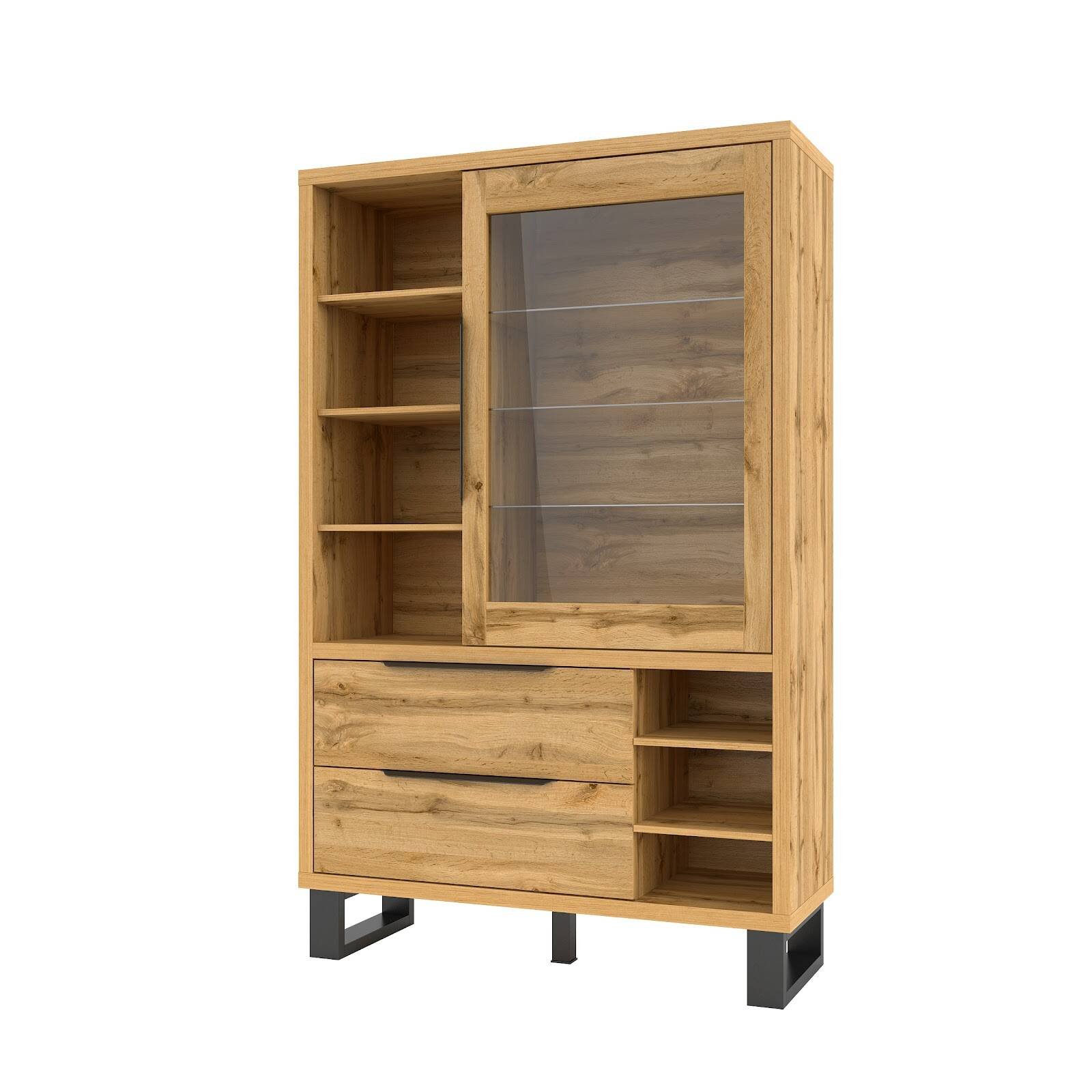 Halle WM display case 1D2S Wotan oak