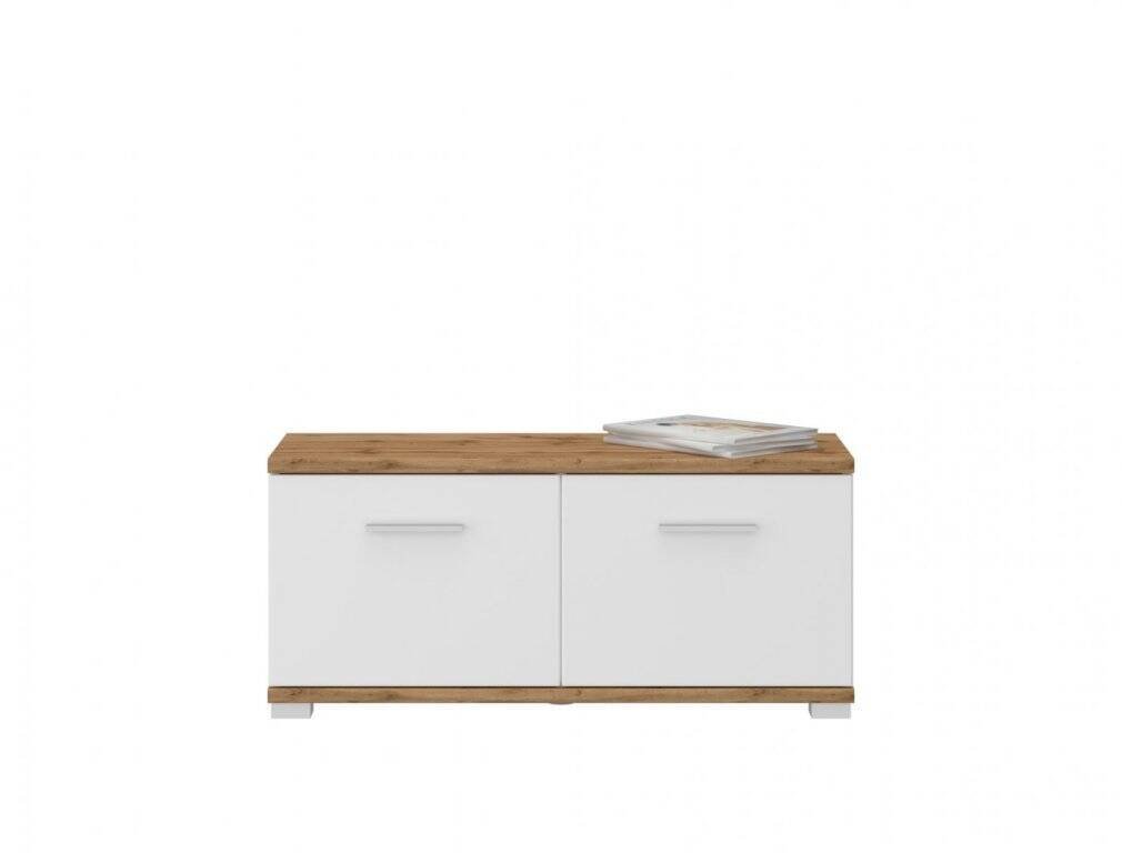 Hola HOLG05 - Chest of drawers-bench, white/Wotan oak - Image 2