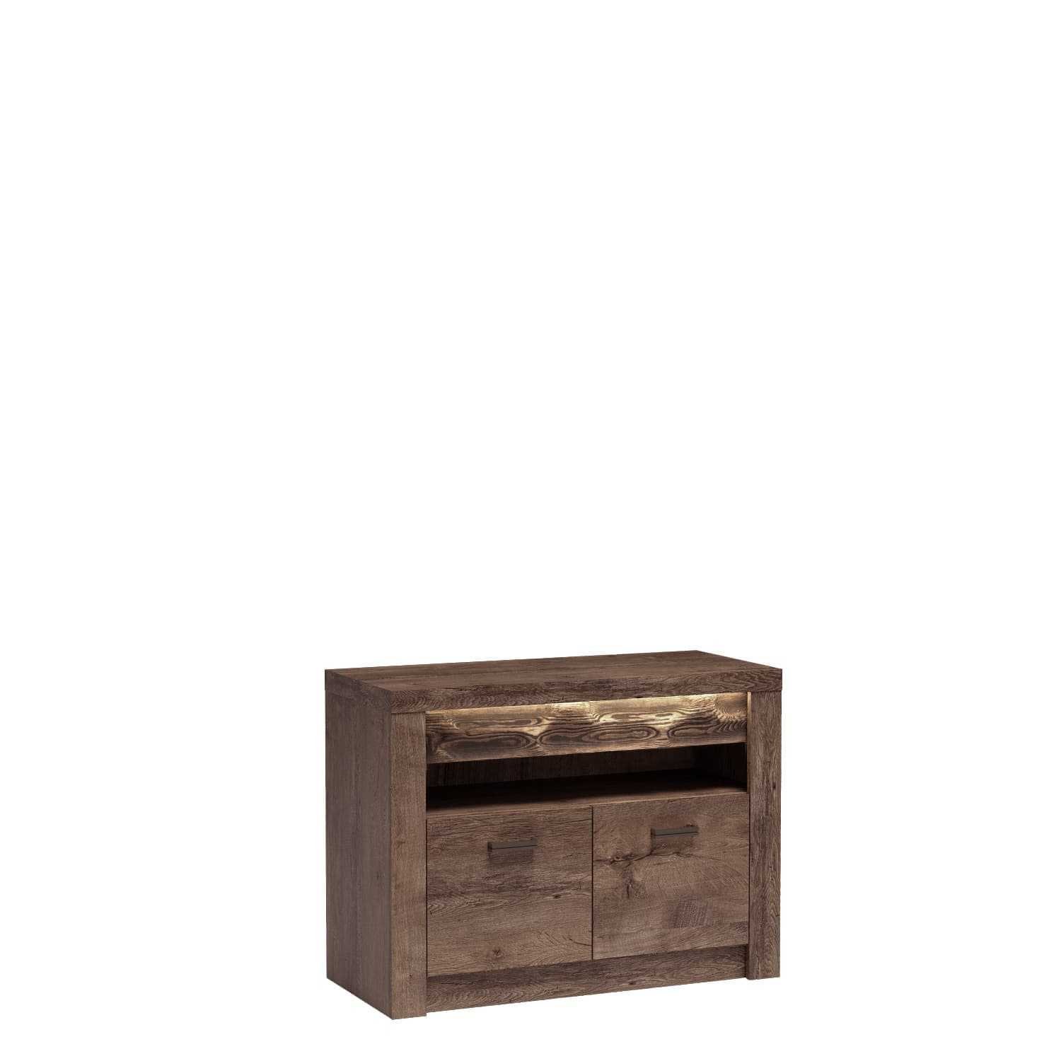 INDIANAPOLIS-10 - 2-door TV cabinet, dark ash color