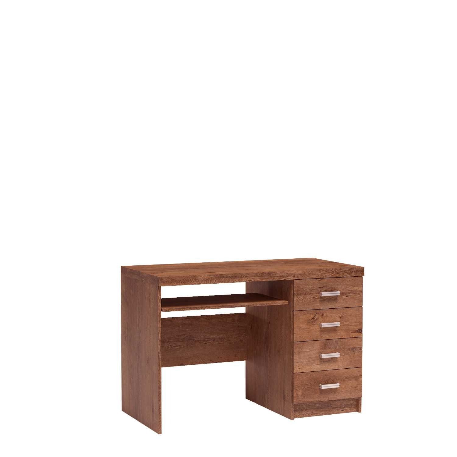 INDIANAPOLIS-16 - 4-drawer desk, light ash color