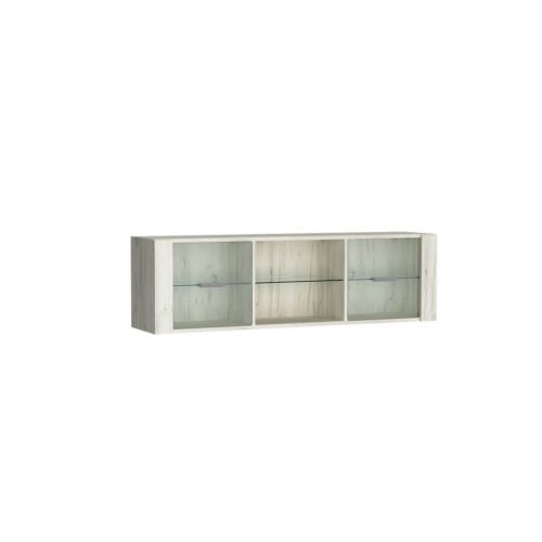 INDIANAPOLIS-21 – 2D Kraft white hanging glass shelf