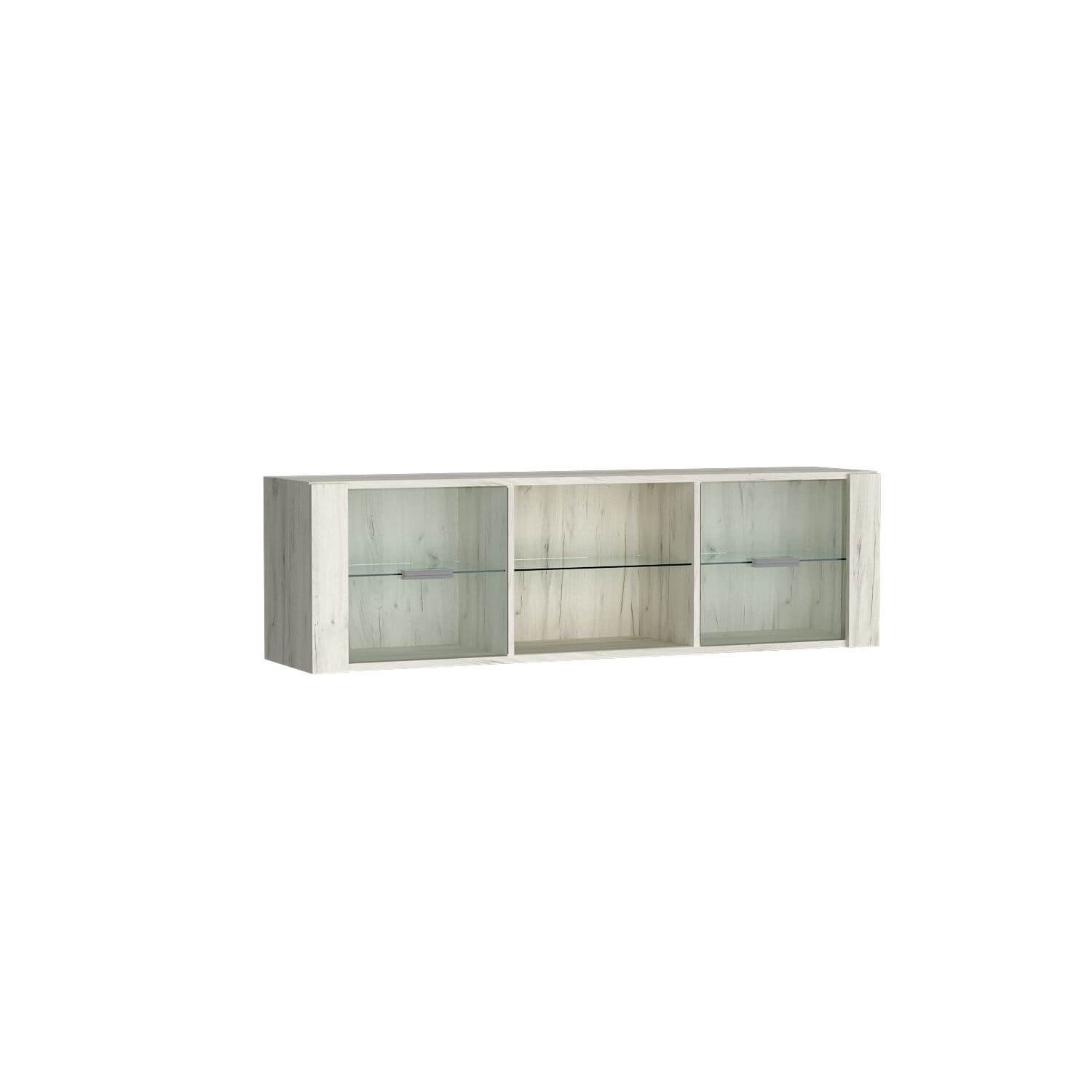 INDIANAPOLIS-21 - 2D Kraft white hanging glass shelf