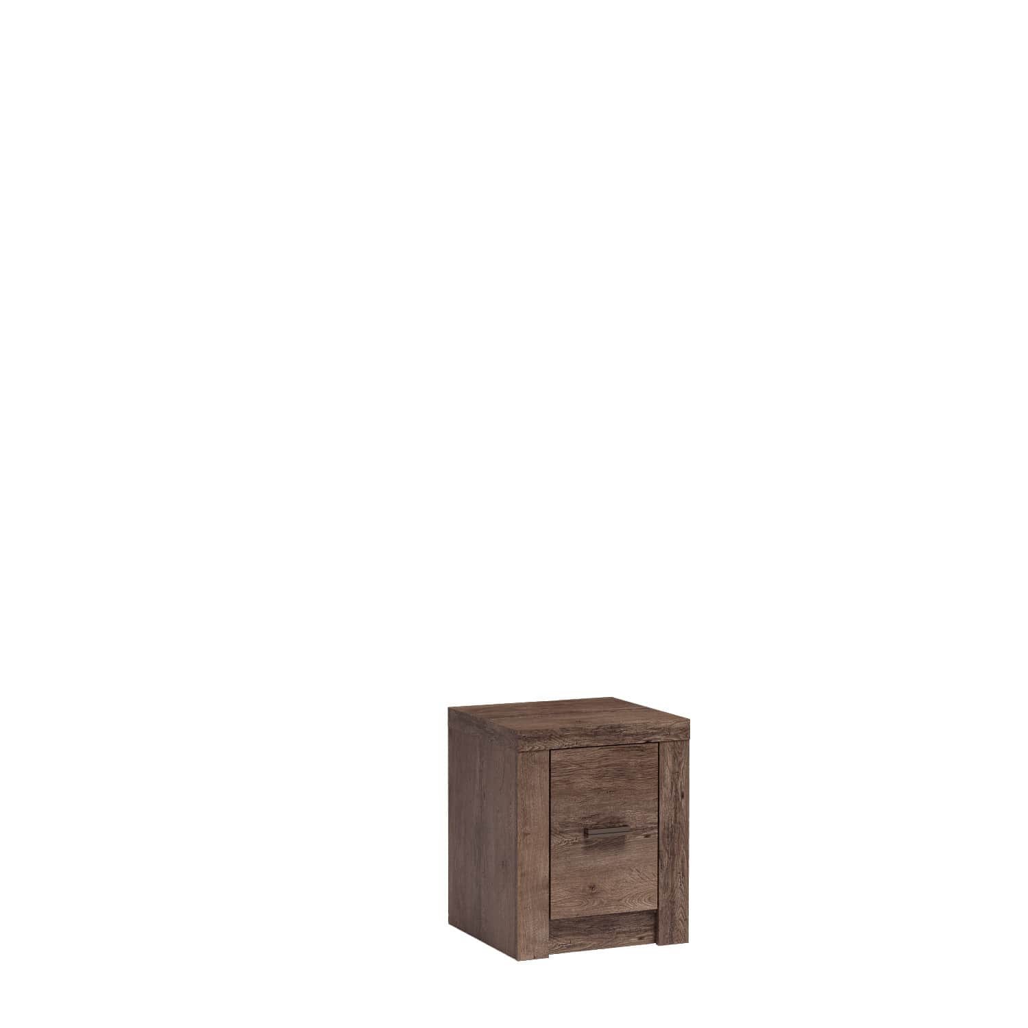 INDIANAPOLIS-24 - Single-door dark ash bedside table