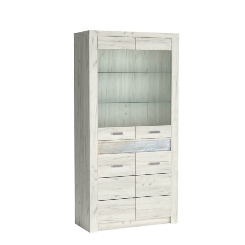 INDIANAPOLIS-3 – 4-door white Kraft paper display case