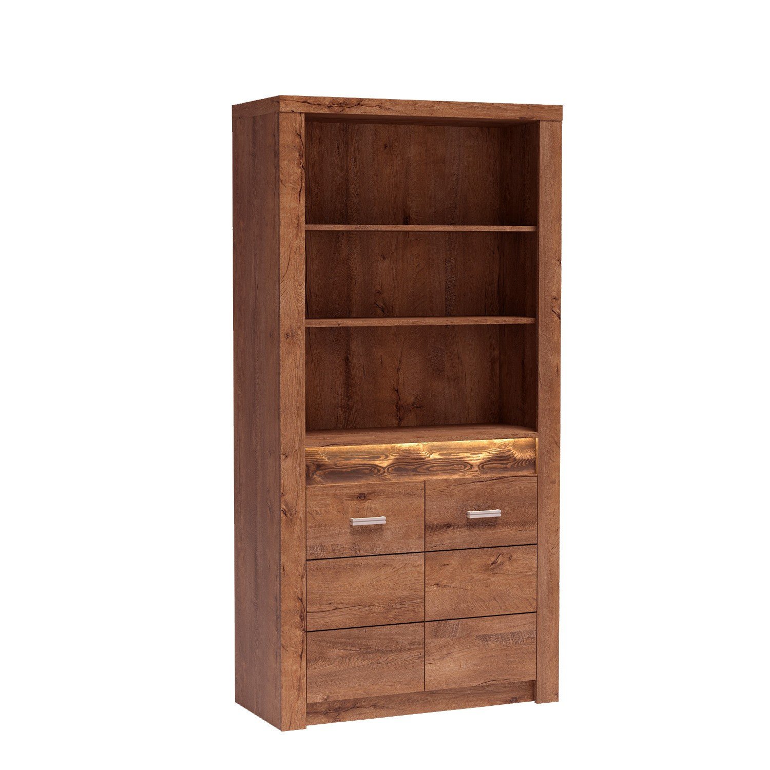 INDIANAPOLIS-5 - 2-door bookcase, light ash color