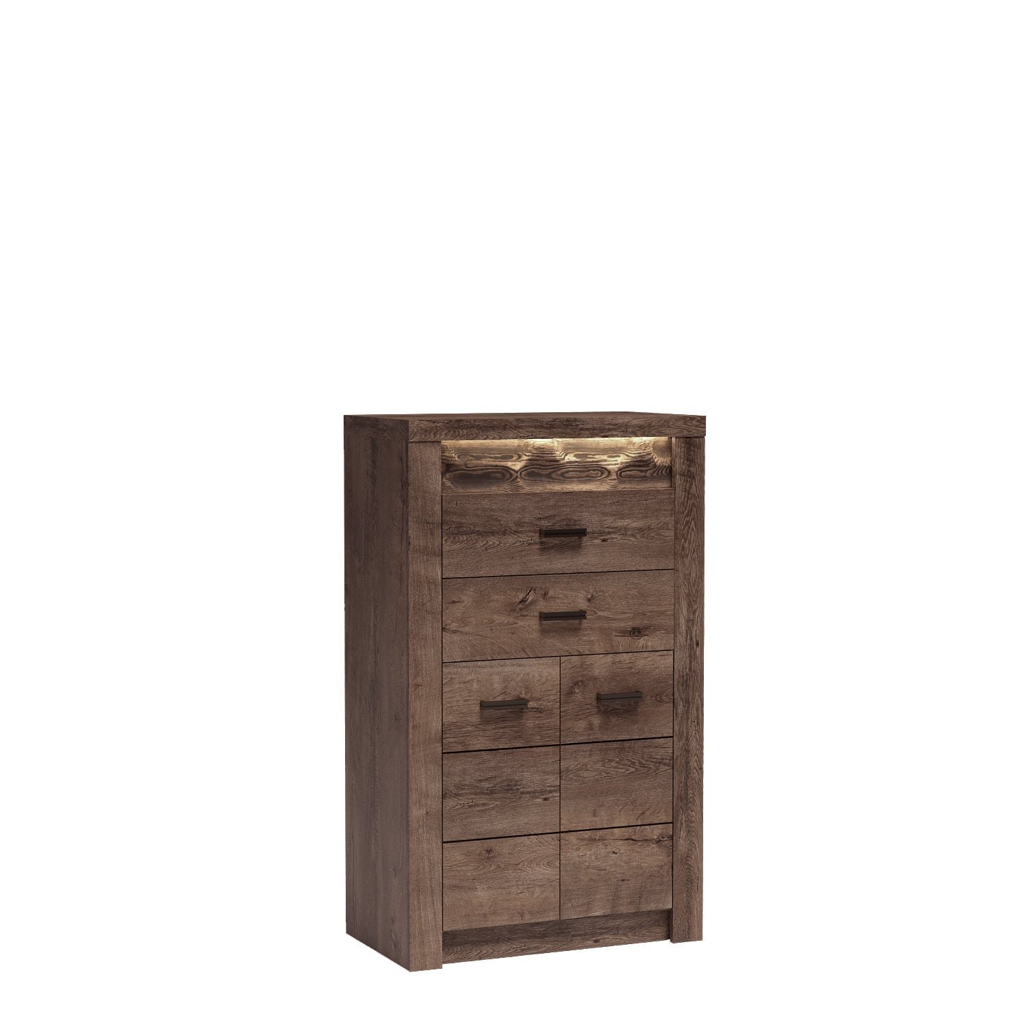 INDIANAPOLIS-6 - 2D2S chest of drawers, dark ash color