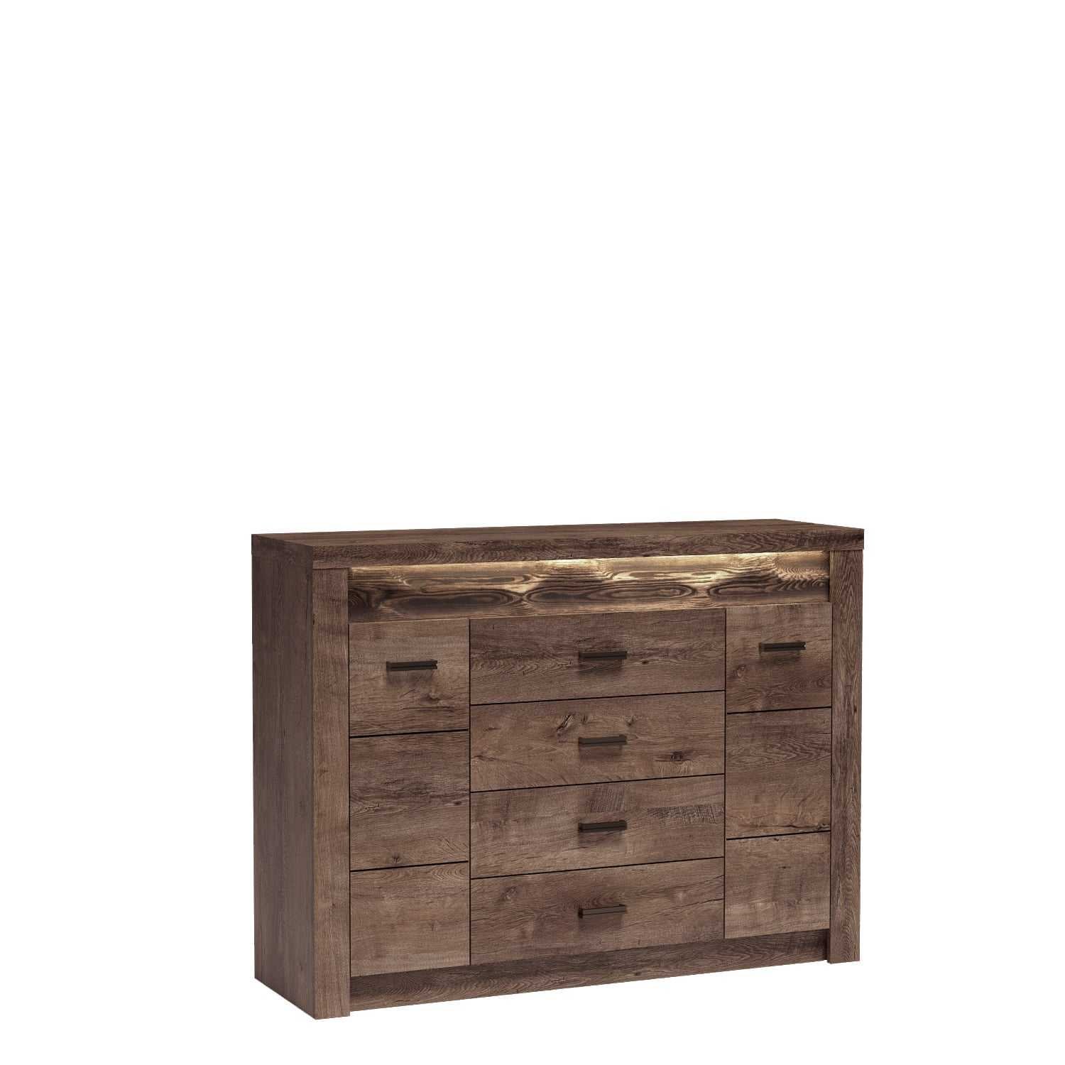 INDIANAPOLIS-7 - 2D4S Dark ash chest of drawers