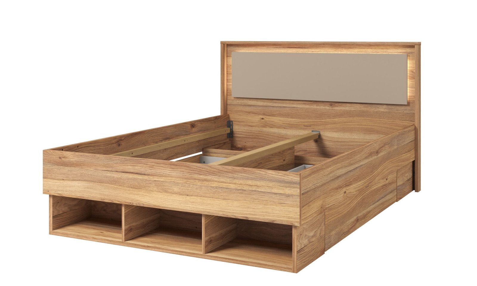Impressio - Bed 140 x 200 cm Mauvela Congo oak - Image 2