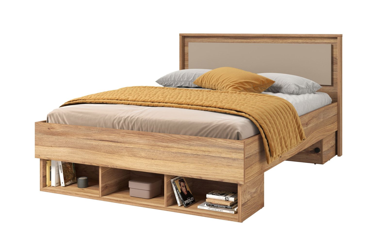 Impressio - Bed 140 x 200 cm Mauvela Congo oak - Image 5