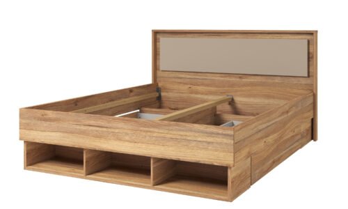 Impressio – Bed 160 x 200 cm Mauvela Congo oak