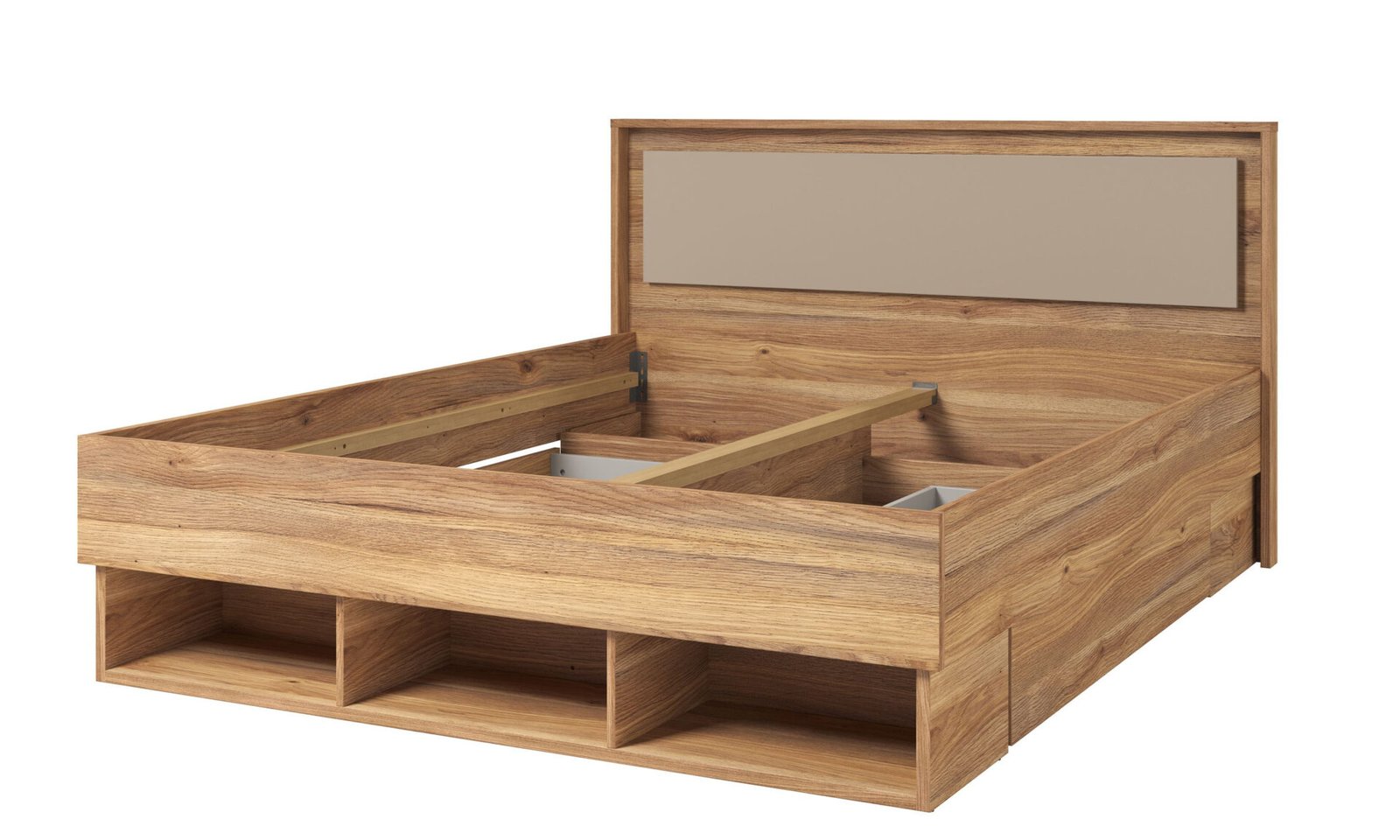 Impressio - Bed 160 x 200 cm Mauvela Congo oak