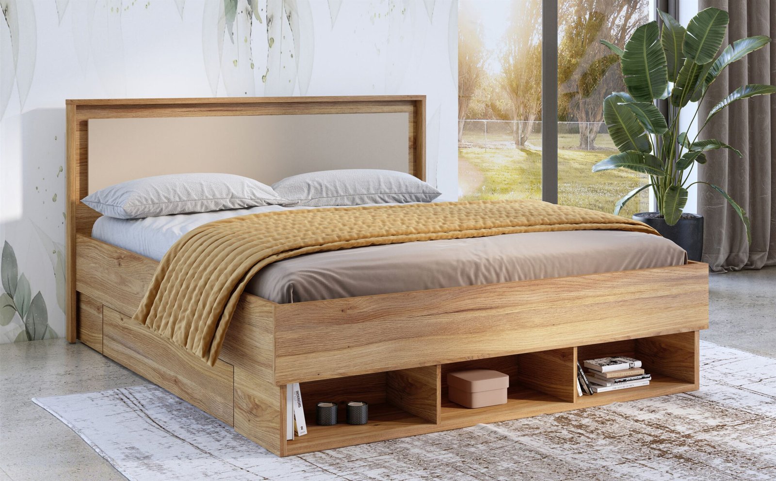 Impressio - Bed 160 x 200 cm Mauvela Congo oak - Image 7