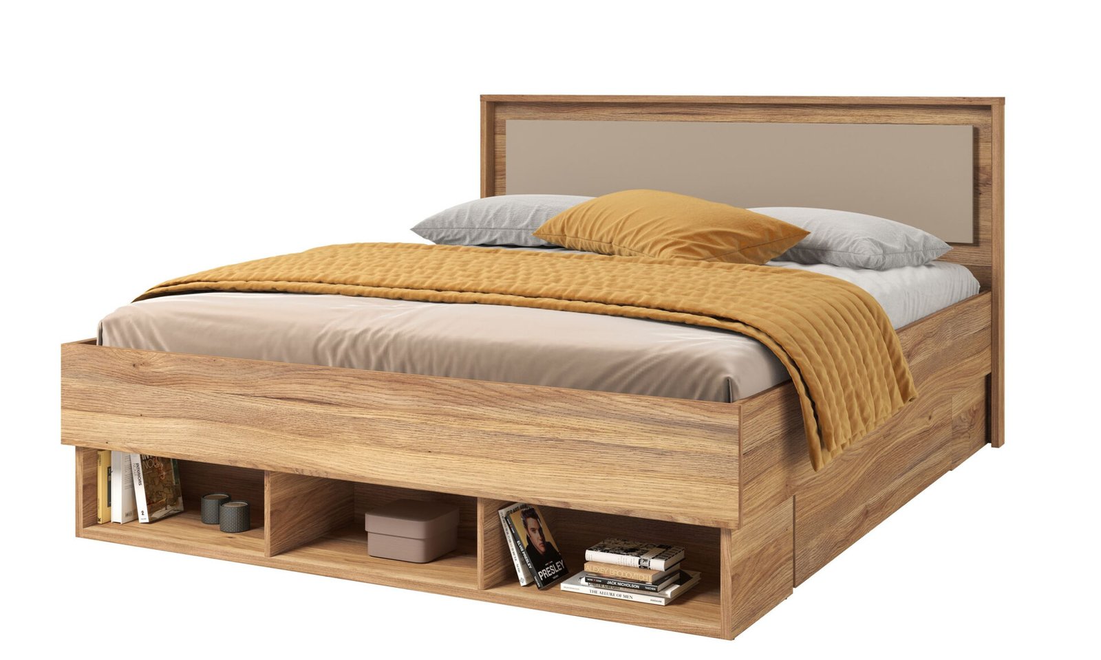 Impressio - Bed 160 x 200 cm Mauvela Congo oak - Image 4