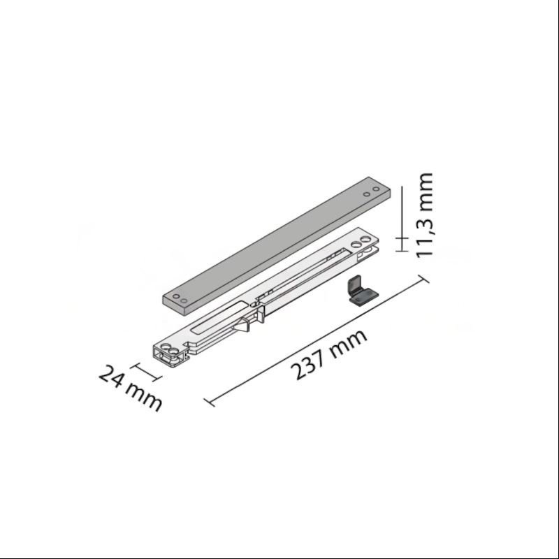 Impressio - Silent Systems - Soft Closing Mechanism Set, 2 pcs., for cabinets types 61 and 63