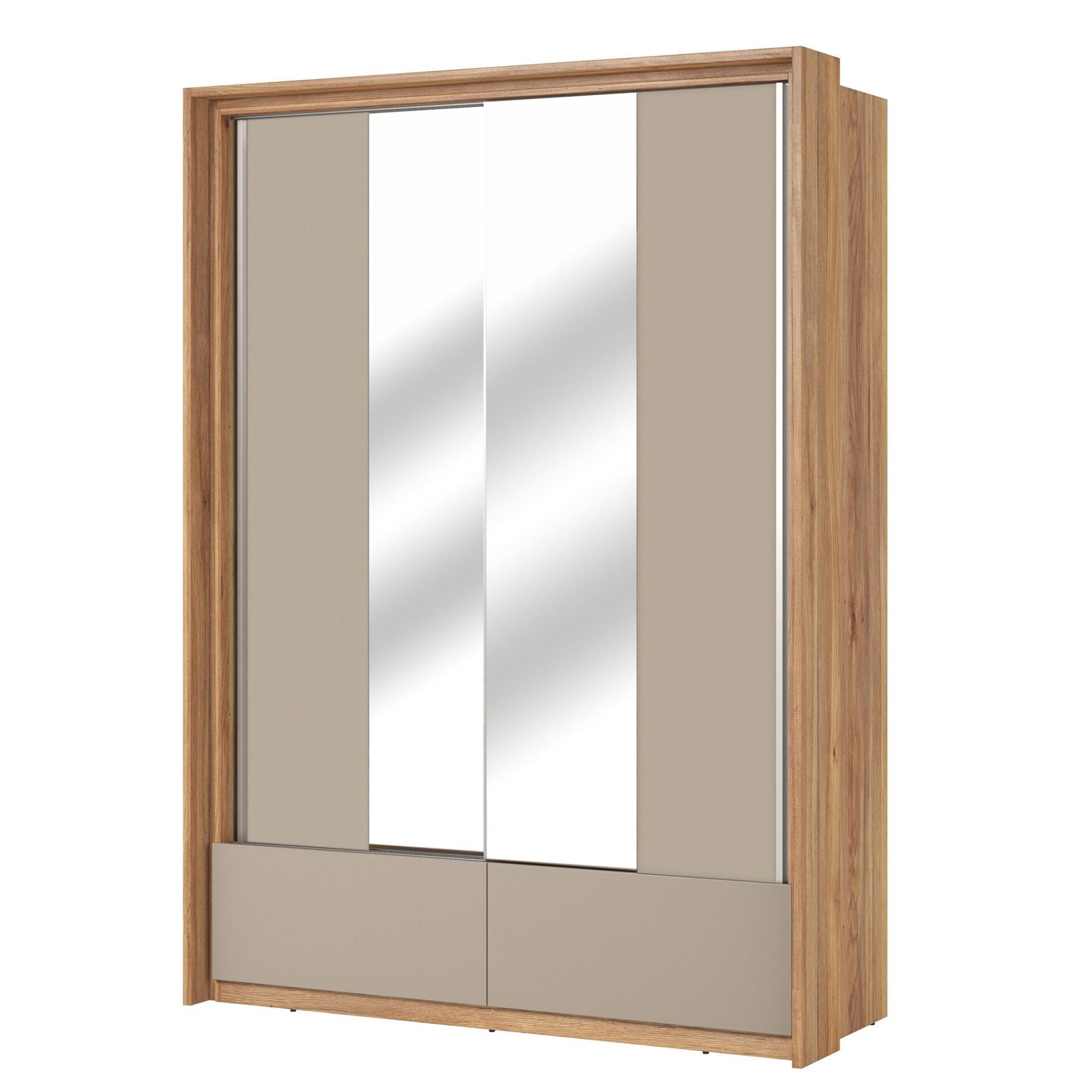Impressio - Wardrobe with 2 sliding doors 2S, Mauvella, Congo oak