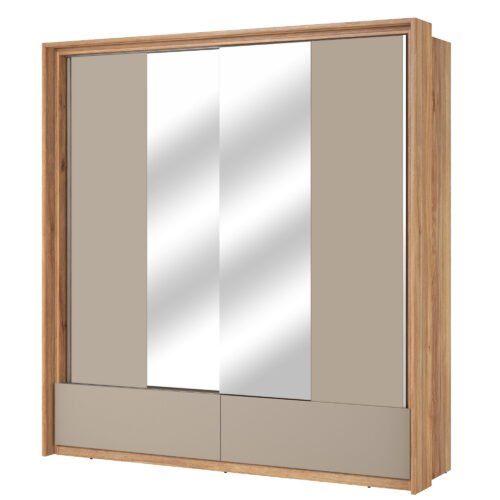 Impressio – Wardrobe with 2 sliding doors 2S, Mauvella, Congo oak