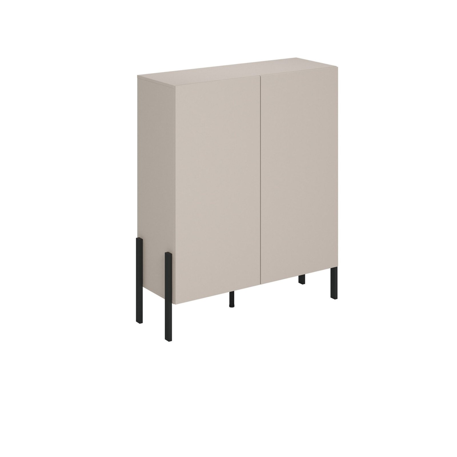 Yukon - 2-door chest of drawers, cashmere black matte color