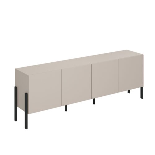 Yukon – 4-door chest of drawers, cashmere black matte color