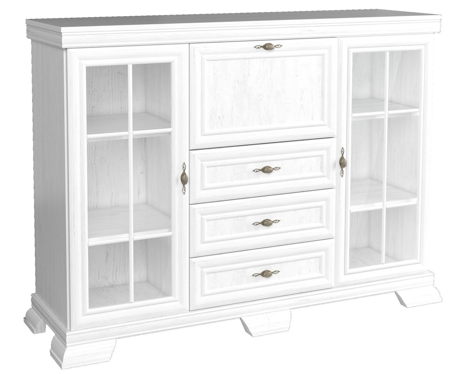 Kora Andersen KK6 - low chest of drawers with glass