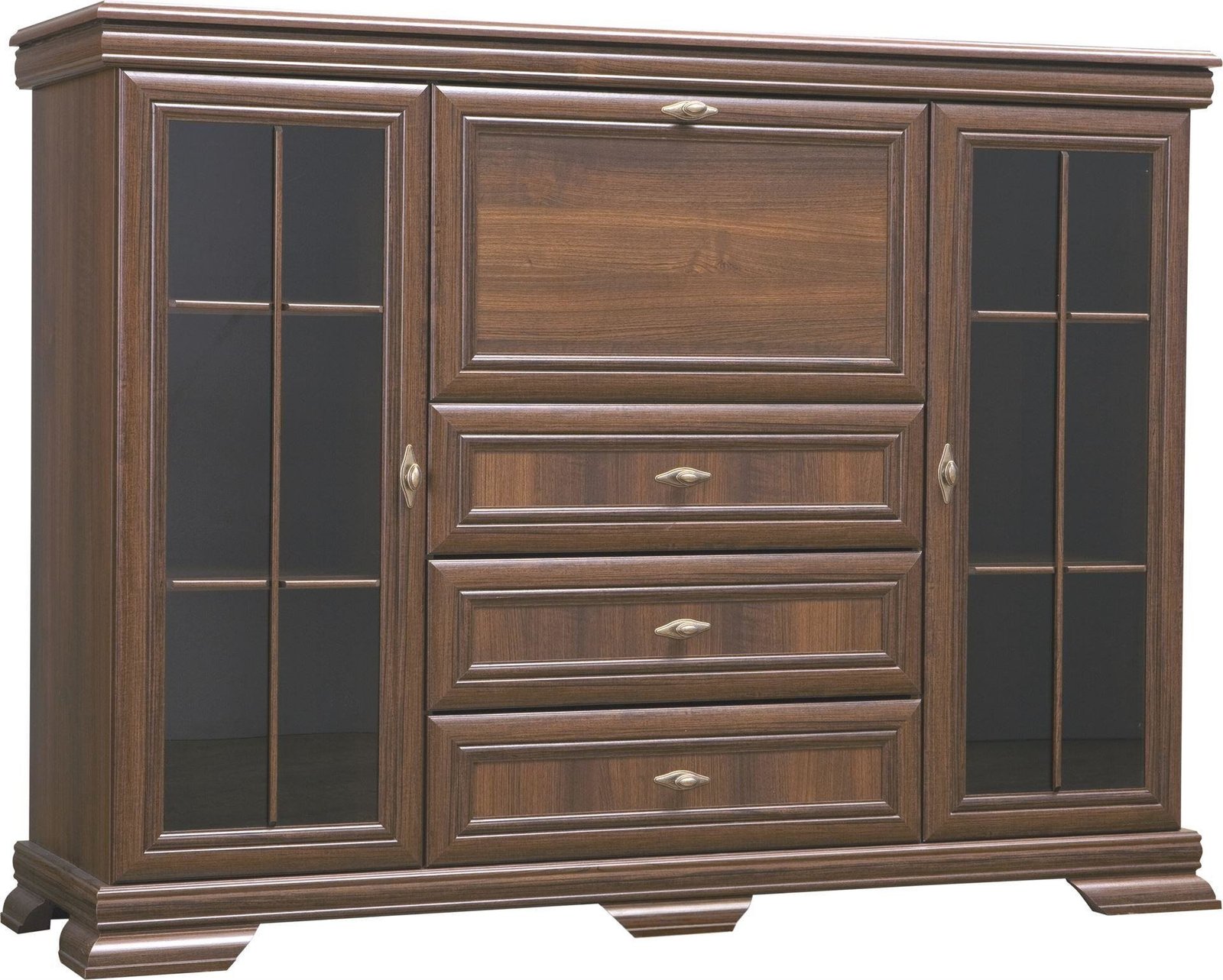 Kora KK6 - low chest of drawers with glass
