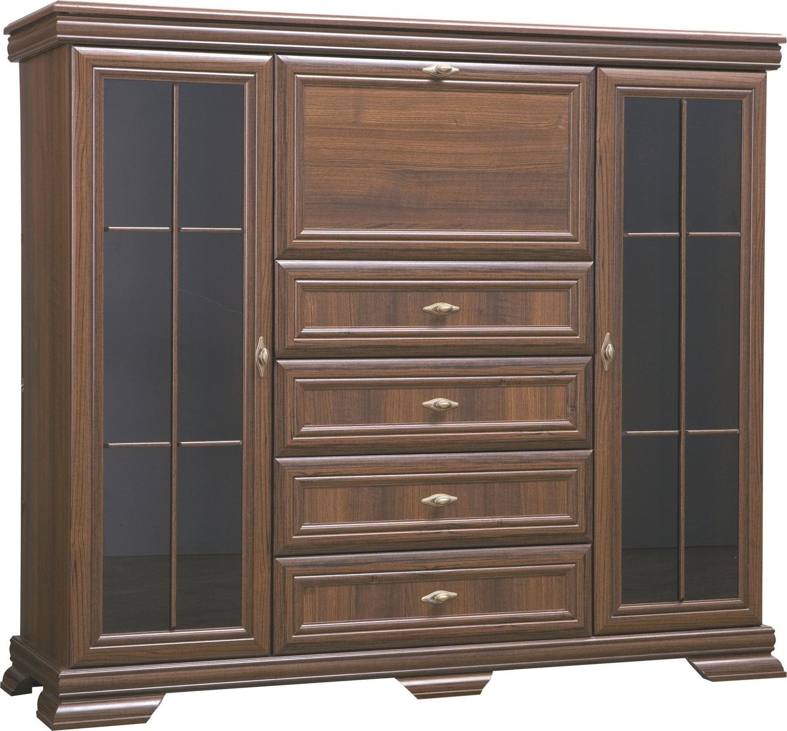 Kora KK7 - tall chest of drawers with glass