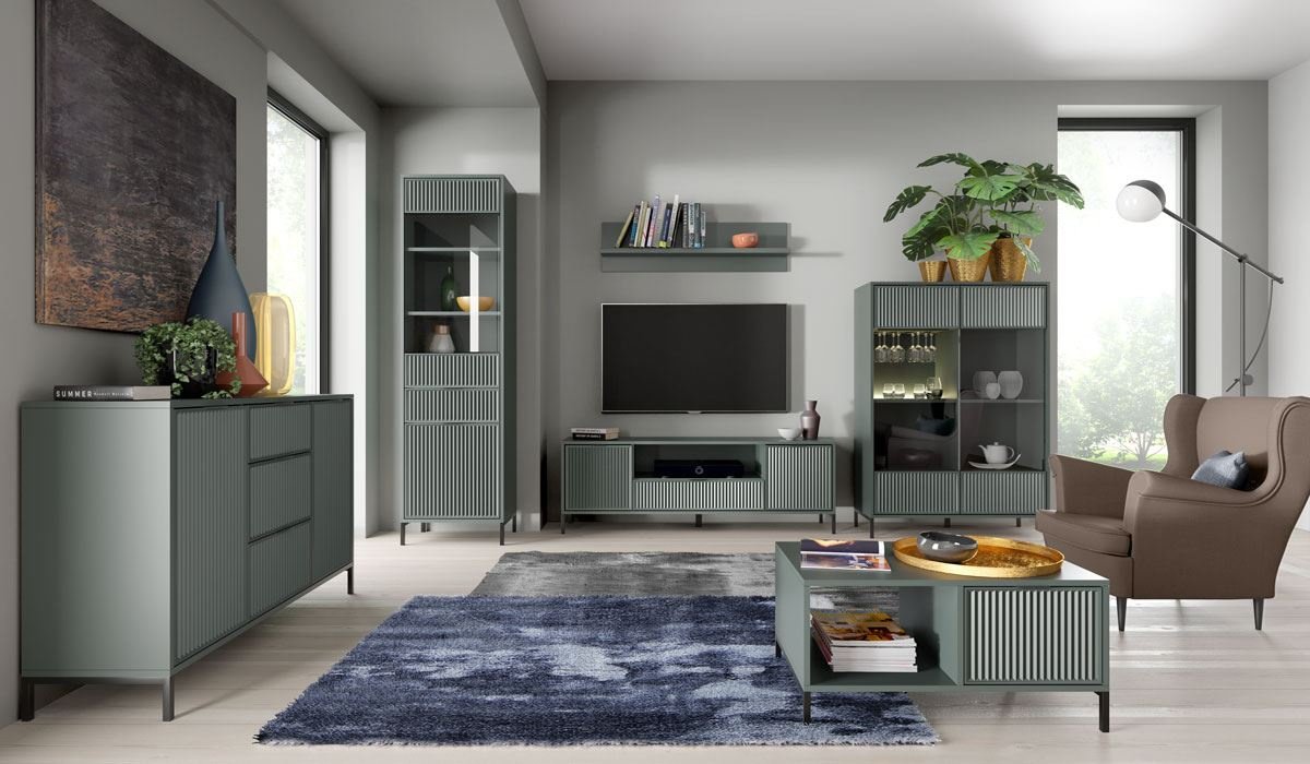 LINKaSTYLES-1 - Chest of drawers 4D2S Green stone - Image 5