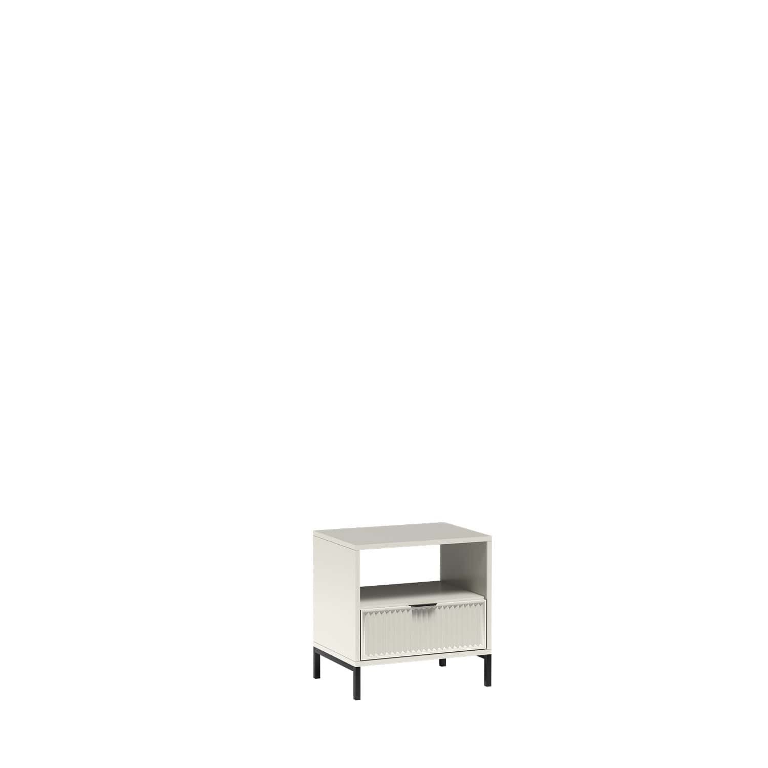 LINKaSTYLES-7 - Nightstand with 1 drawer, cashmere color