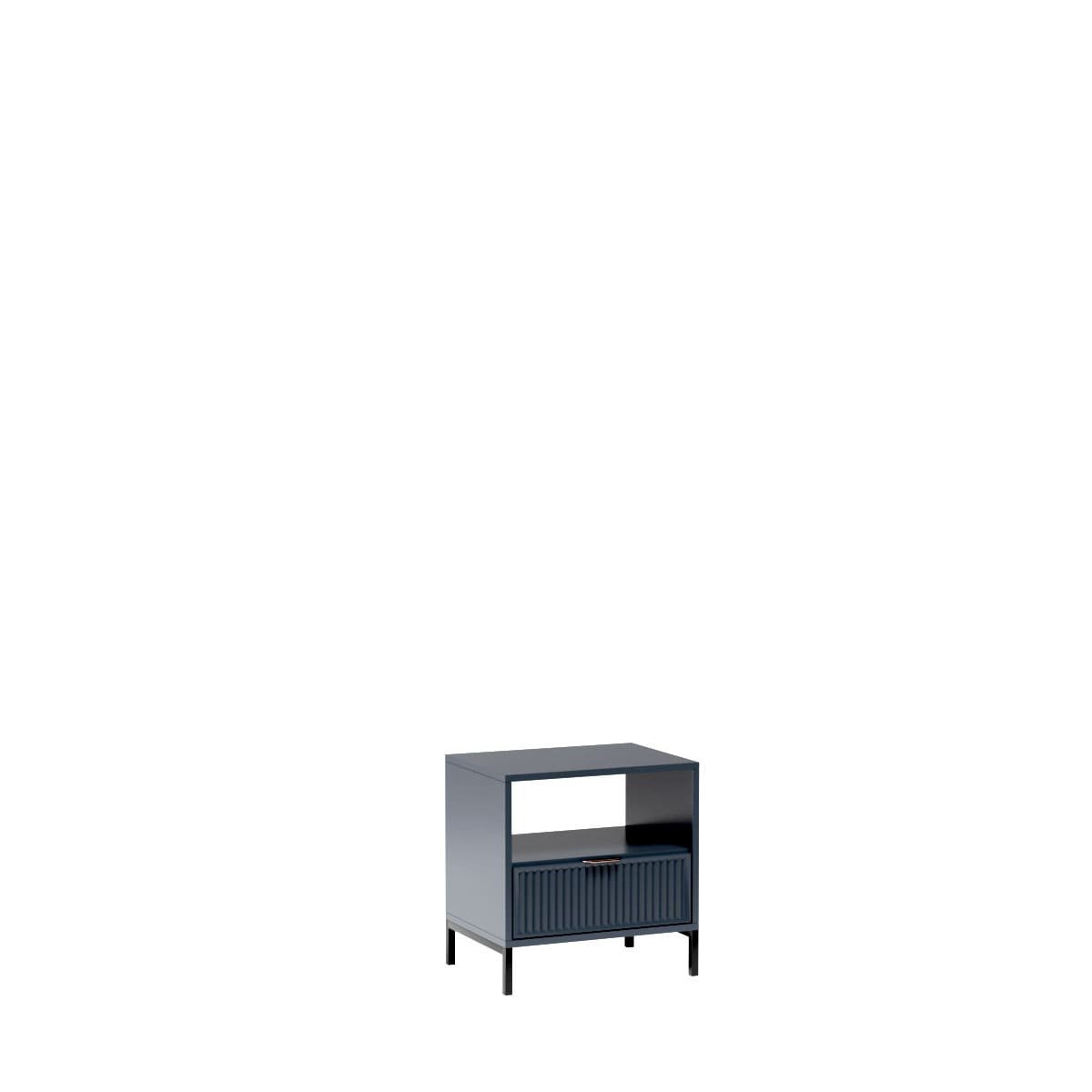 LINKaSTYLES-7 - Indigo bedside table with 1 drawer