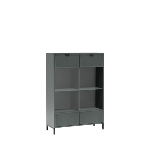 LINKaSTYLES-8 – Green stone two-door display case