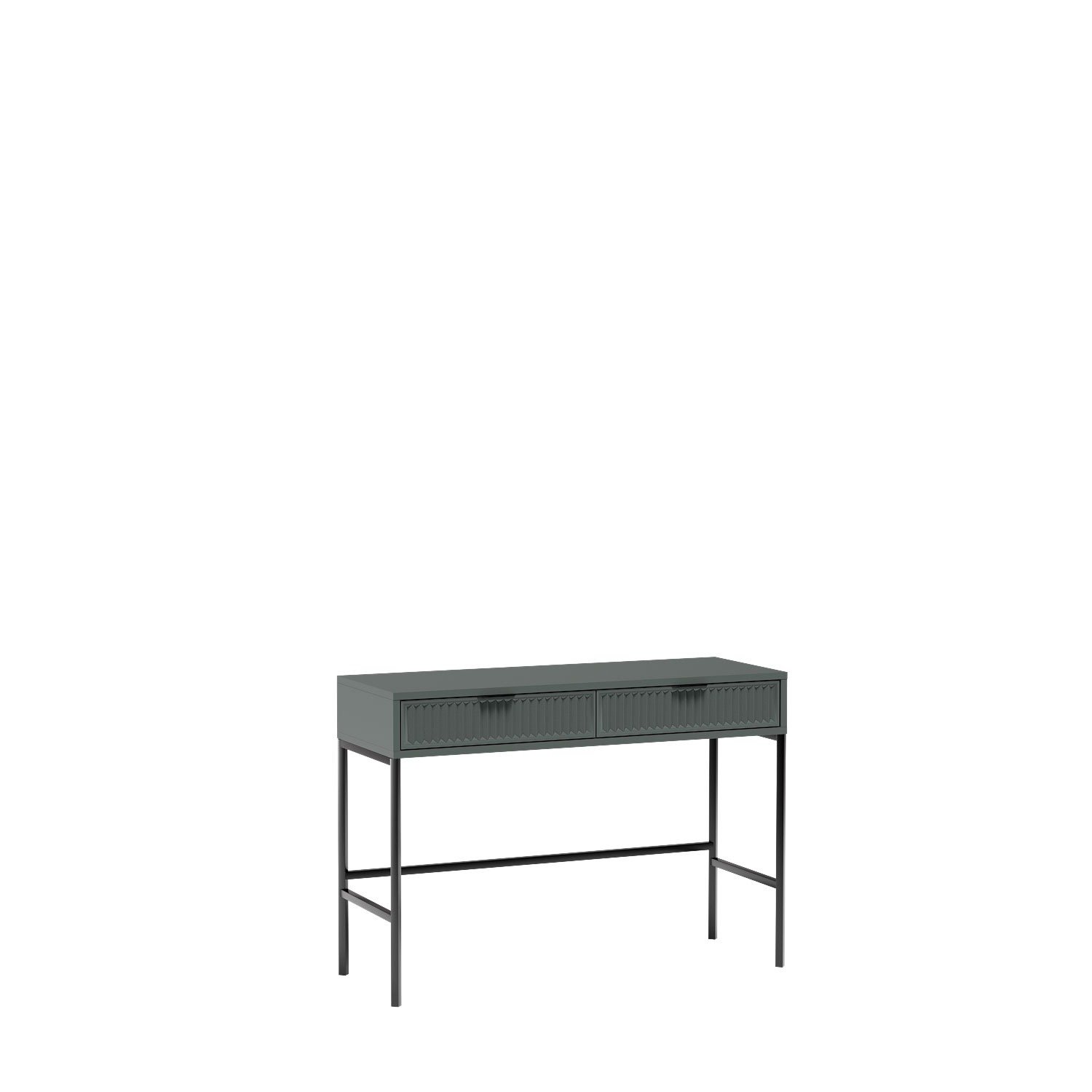 LINKaSTYLES-9 - Console dressing table with 2 drawers, green stone