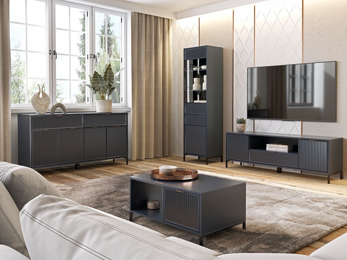 LINKaSTYLES-9 - Indigo Two-Drawer Console Dressing Table - Image 5
