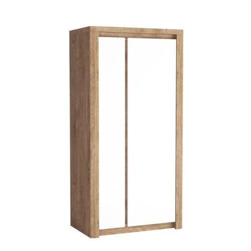 LIVINIO-1 – Ribbeck two-door wardrobe, glossy white
