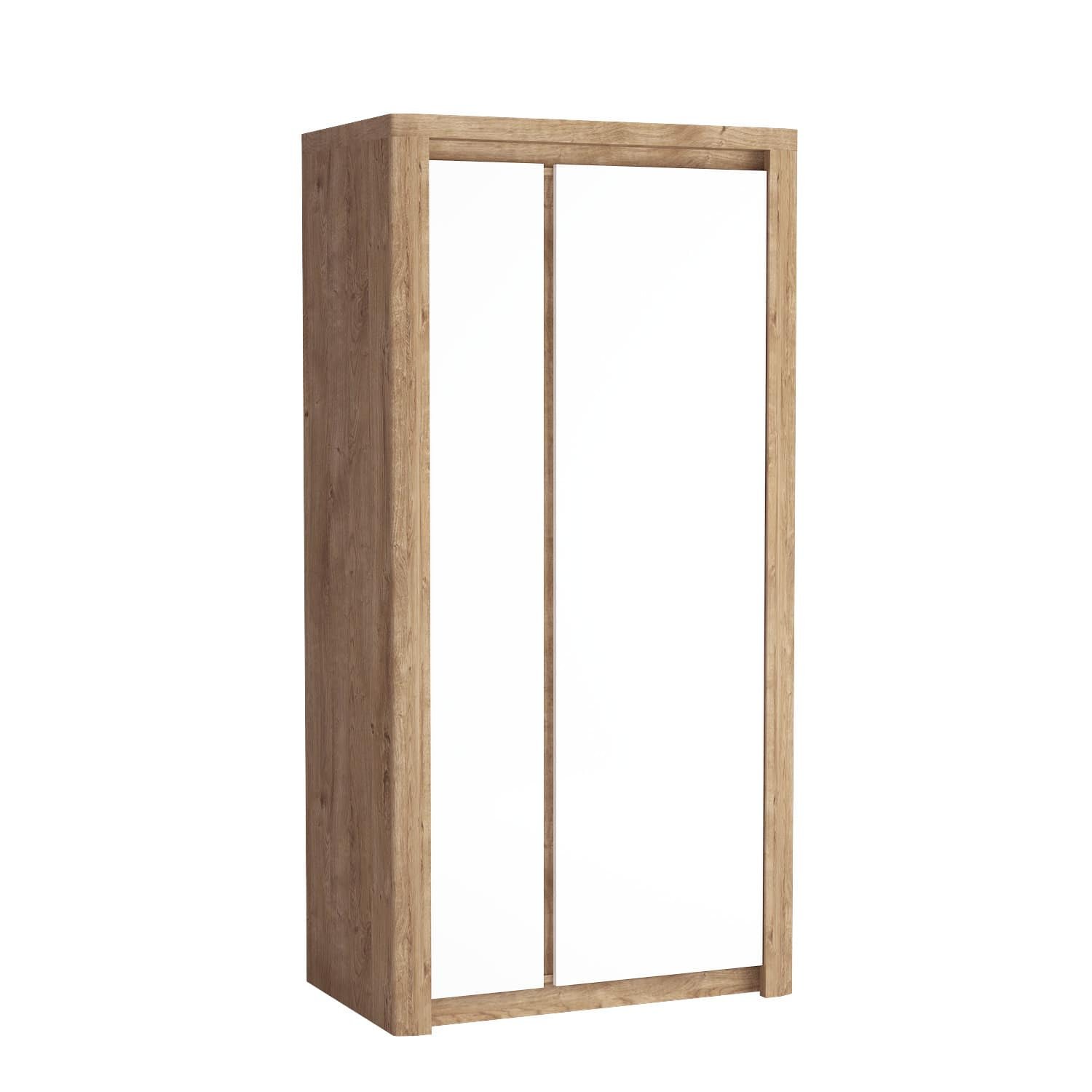 LIVINIO-1 - Ribbeck two-door wardrobe, glossy white