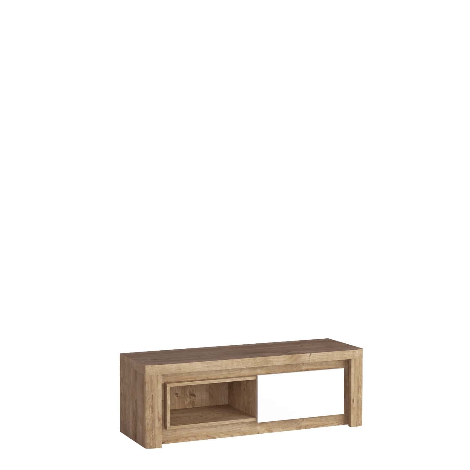LIVINIO-10 - 1D Ribbeck TV cabinet, glossy white