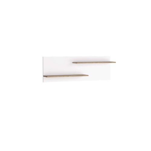 LIVINIO-11 – Ribbeck white glossy hanging shelf