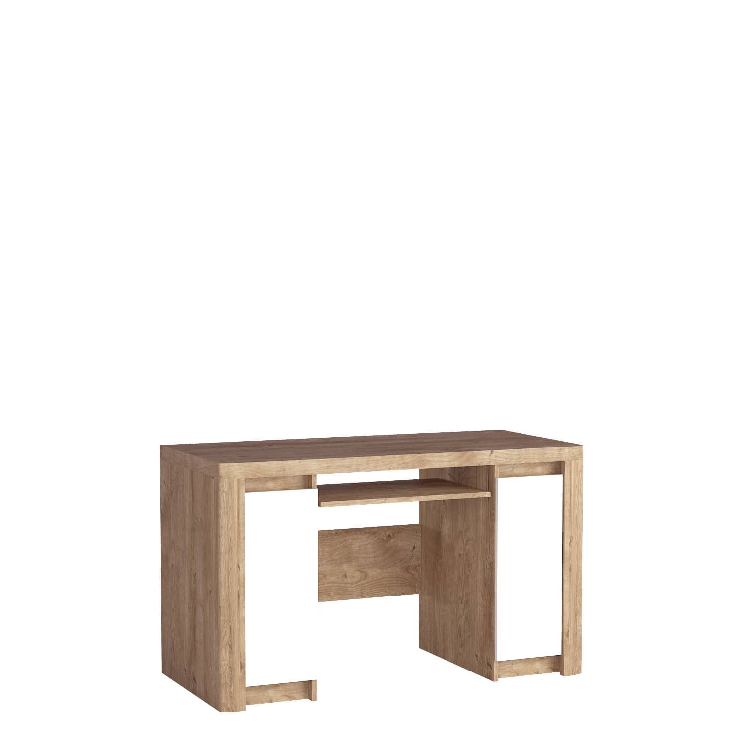 LIVINIO-14 - 2D Ribbeck desk, white, glossy