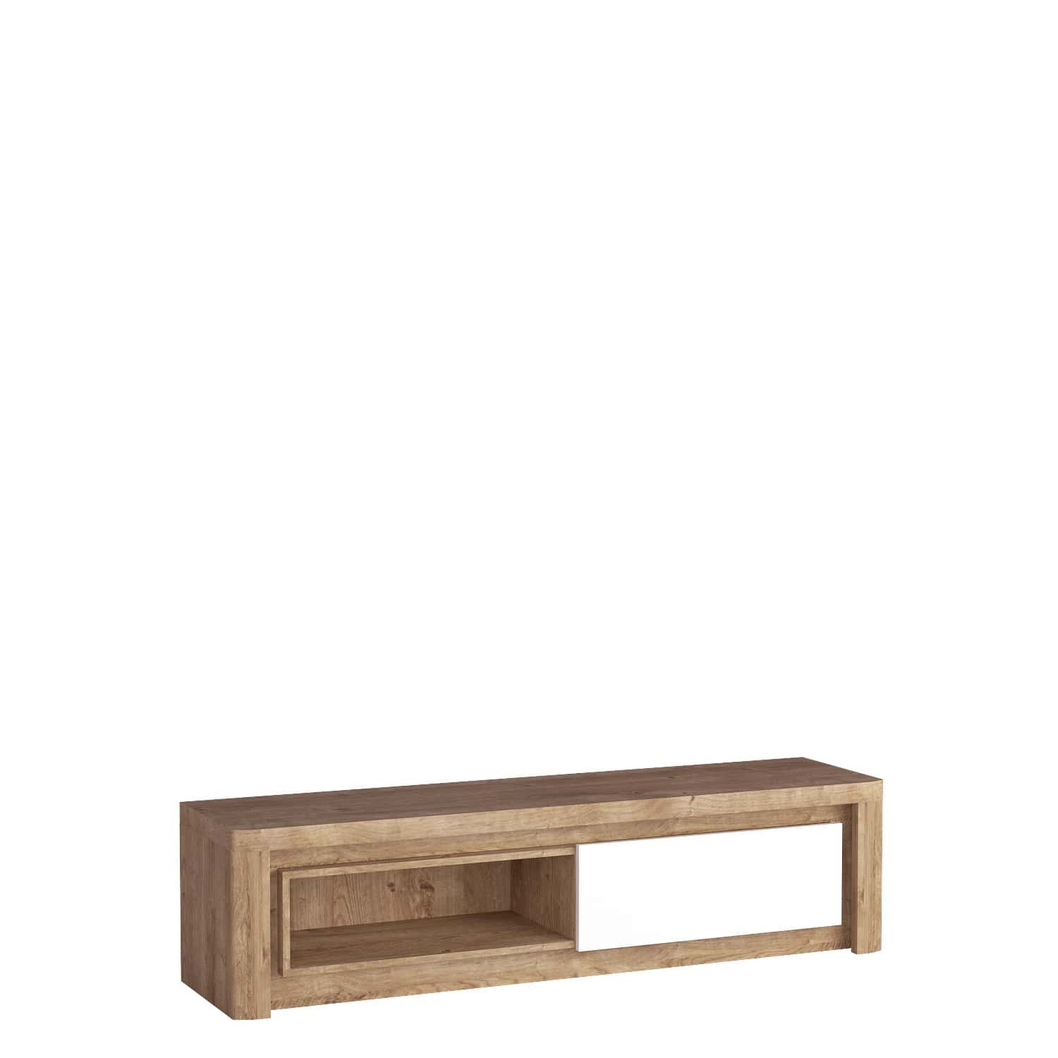 LIVINIO-9 - 1D Ribbeck TV cabinet, glossy white