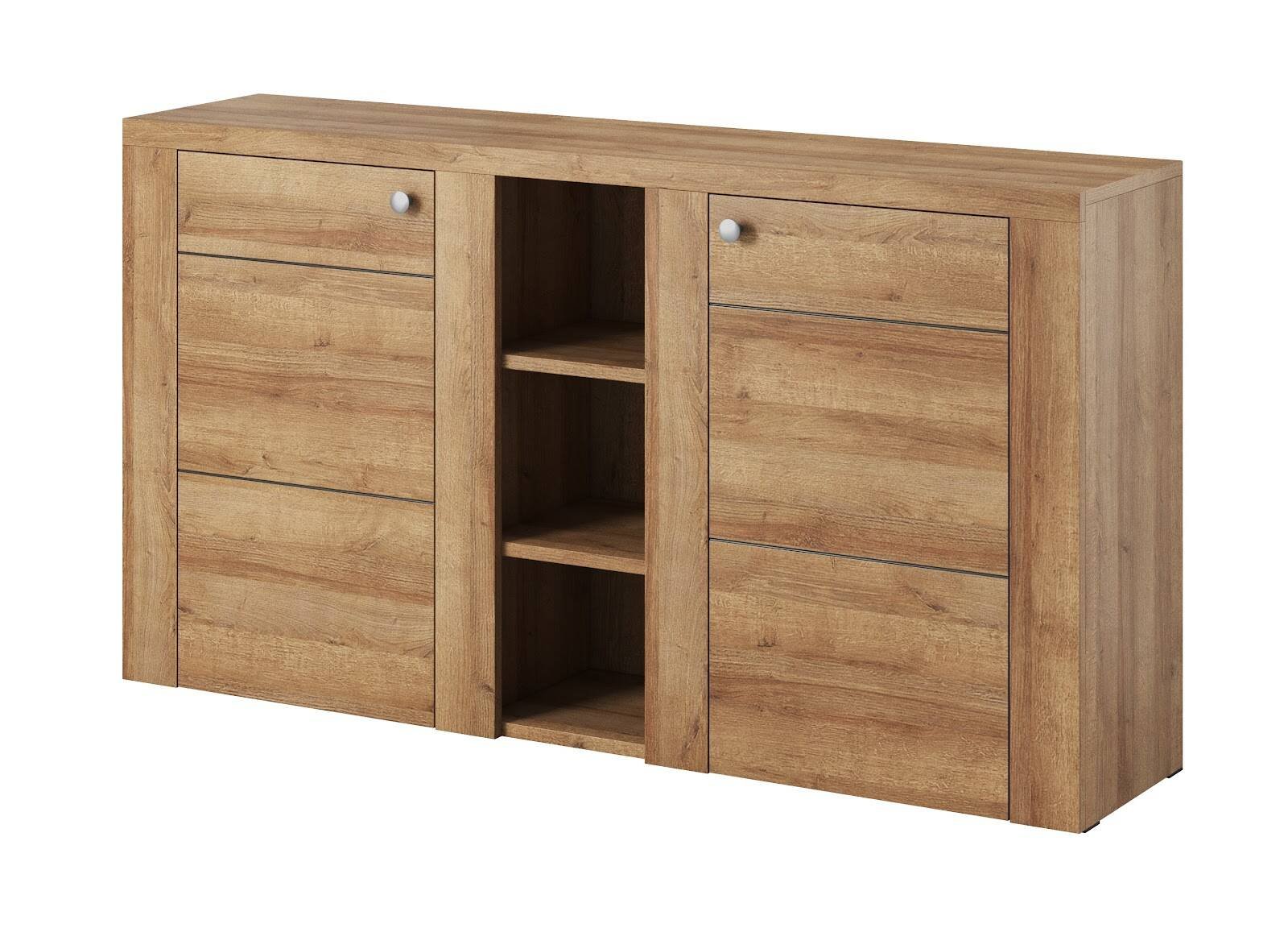Larona two-door Riviera Oak chest of drawers