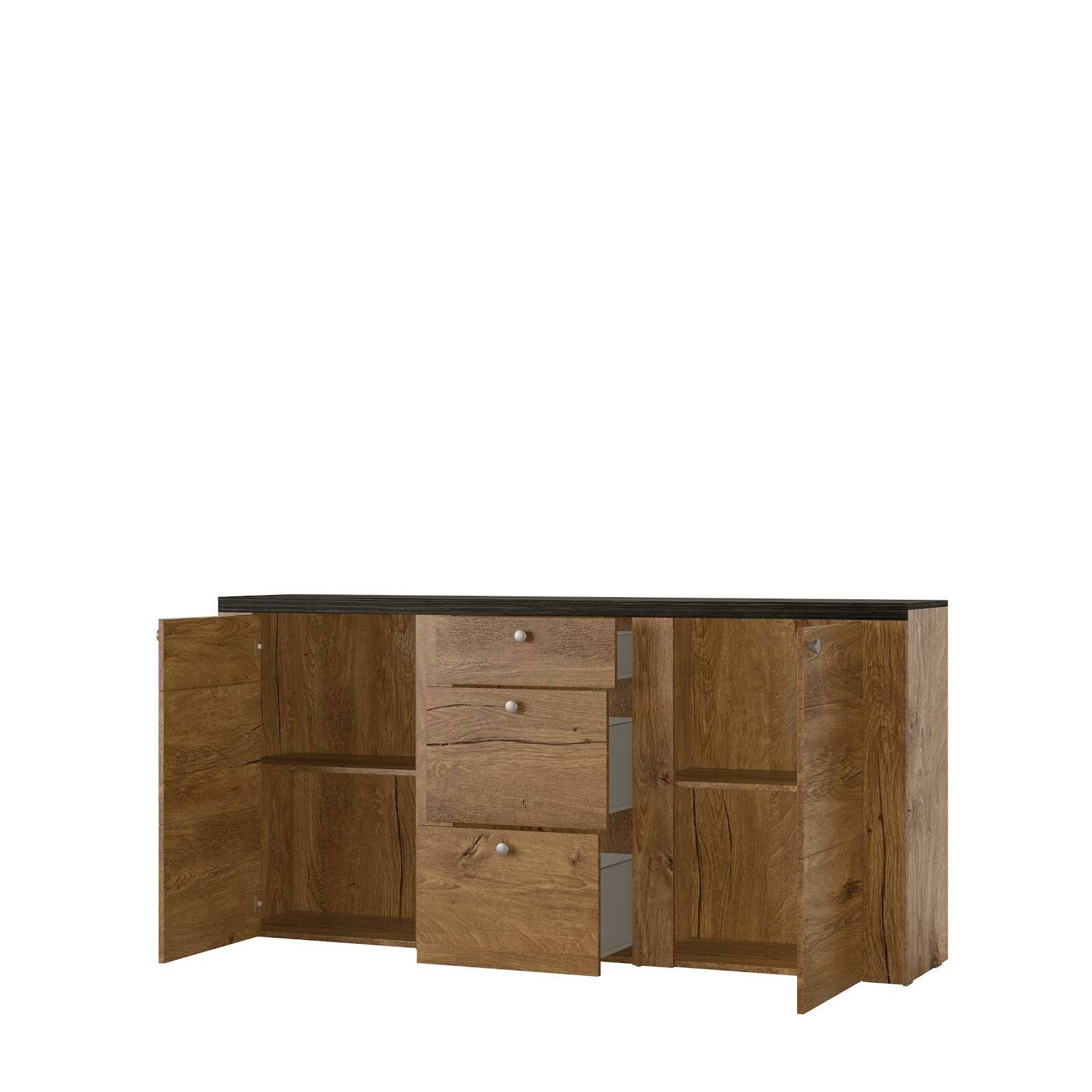 Larona chest of drawers, 2 drawers, 3 drawers, Lefkas oak / wood - Image 2