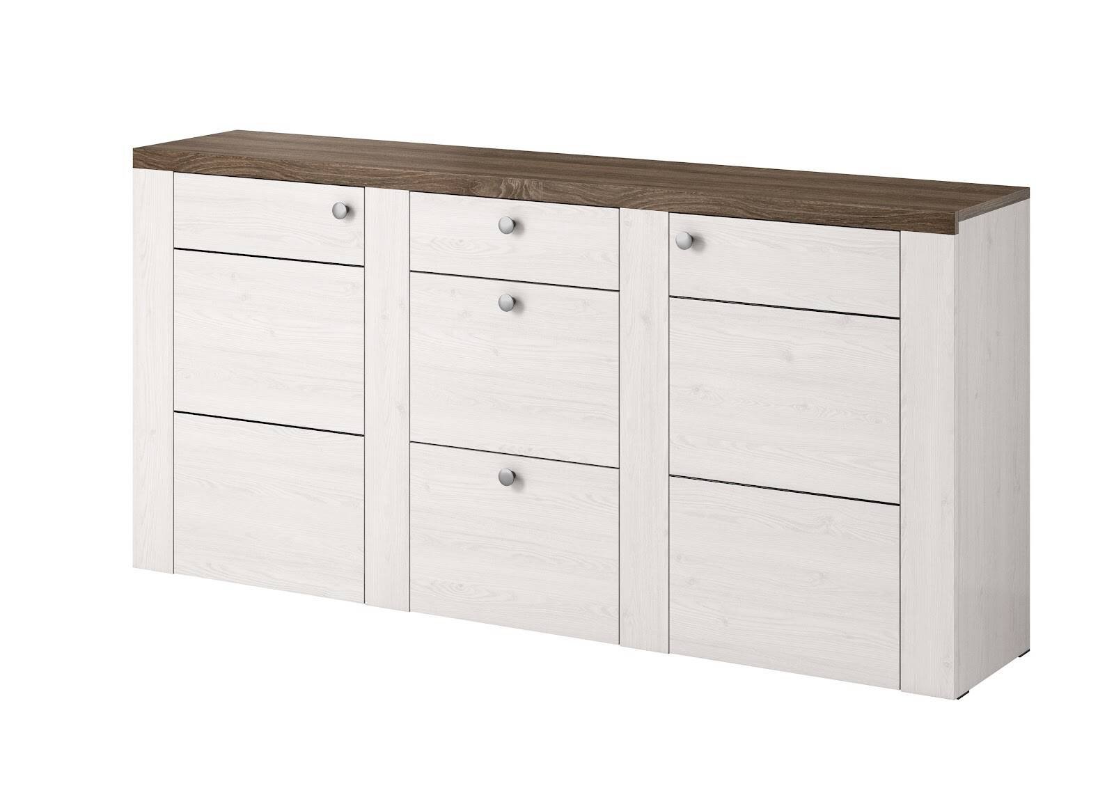 Larona chest of drawers 2D3S Sibiu larch / Sonoma truffle color