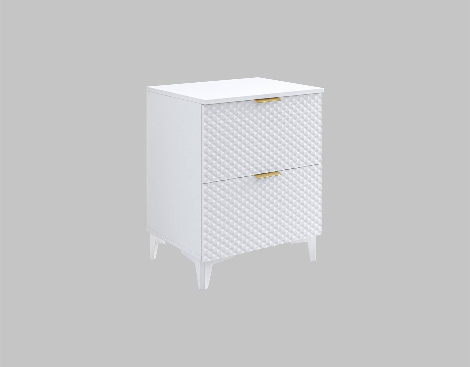 Laura - 2-S wall-mounted washbasin cabinet, 60 cm, matt white - Image 4