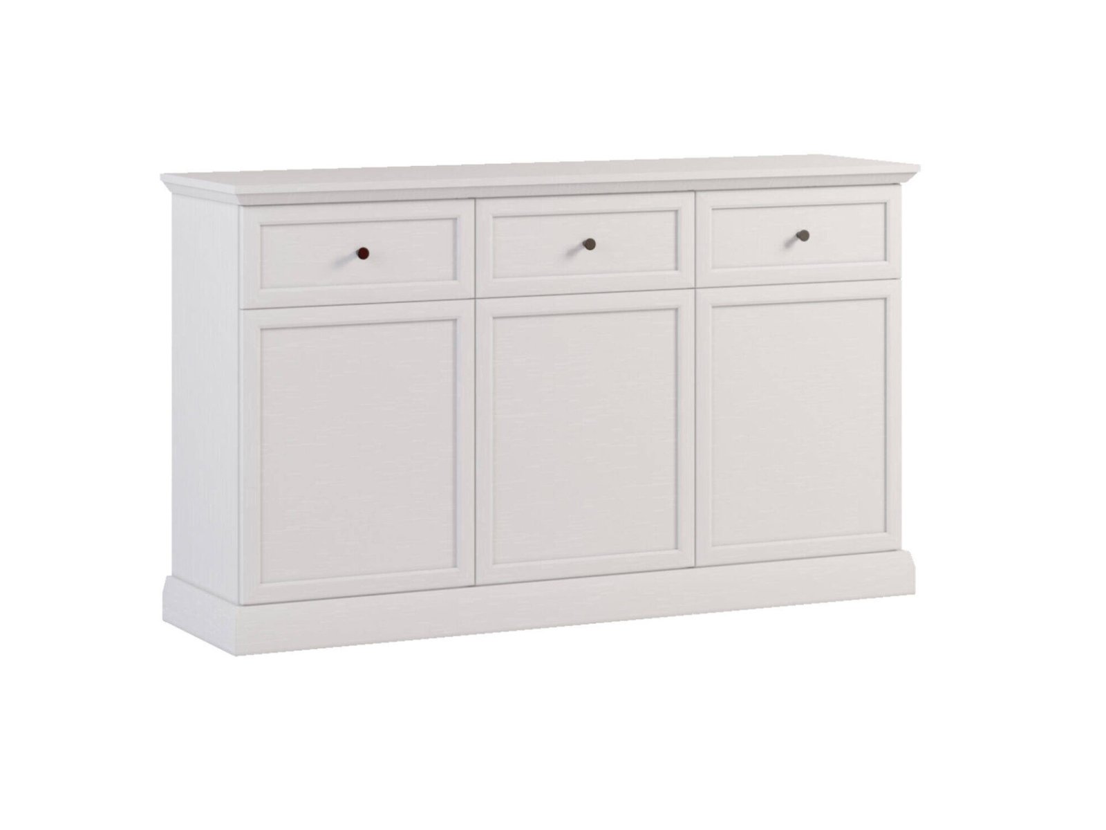 Lucca K3D3S - 3D3S chest of drawers, white opal / oak
