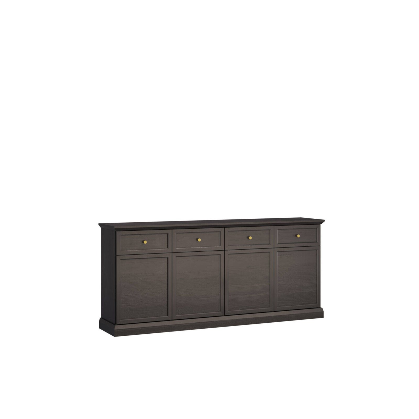 Lucca K4D4S - Chest of drawers 4D4S black graphite/oak
