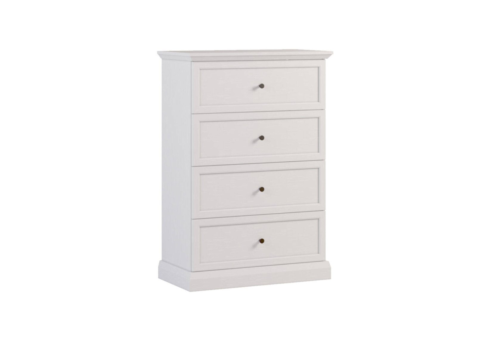 Lucca K4S - chest of drawers with 4 drawers, opal white / artificial oak