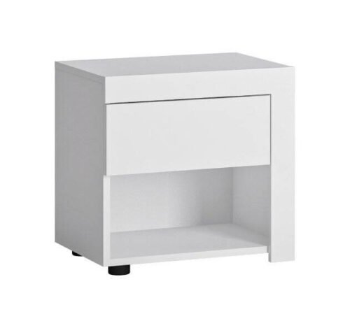 Lyon White LYOK03R – Right-hand bedside table 1S, white