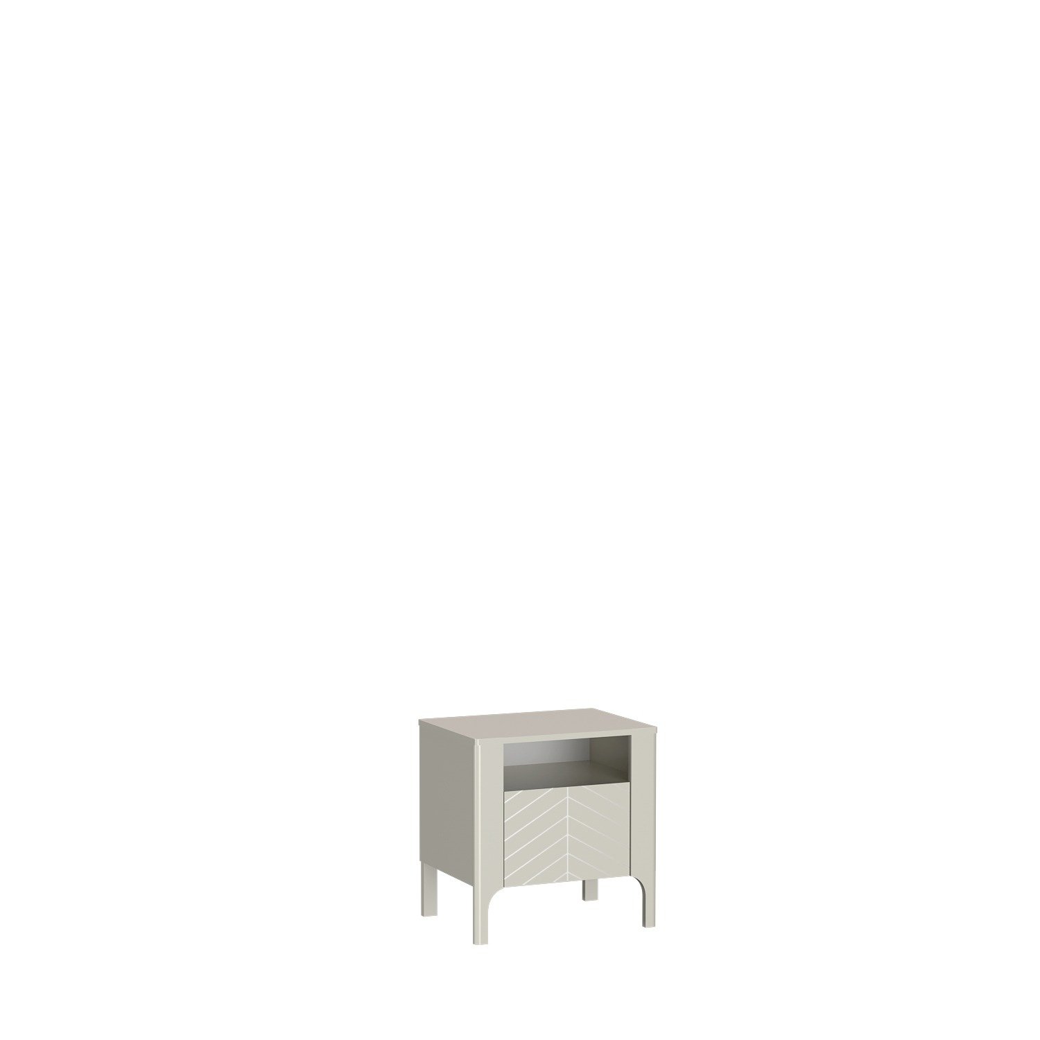 MALUMI-10 - Single-door cashmere bedside table