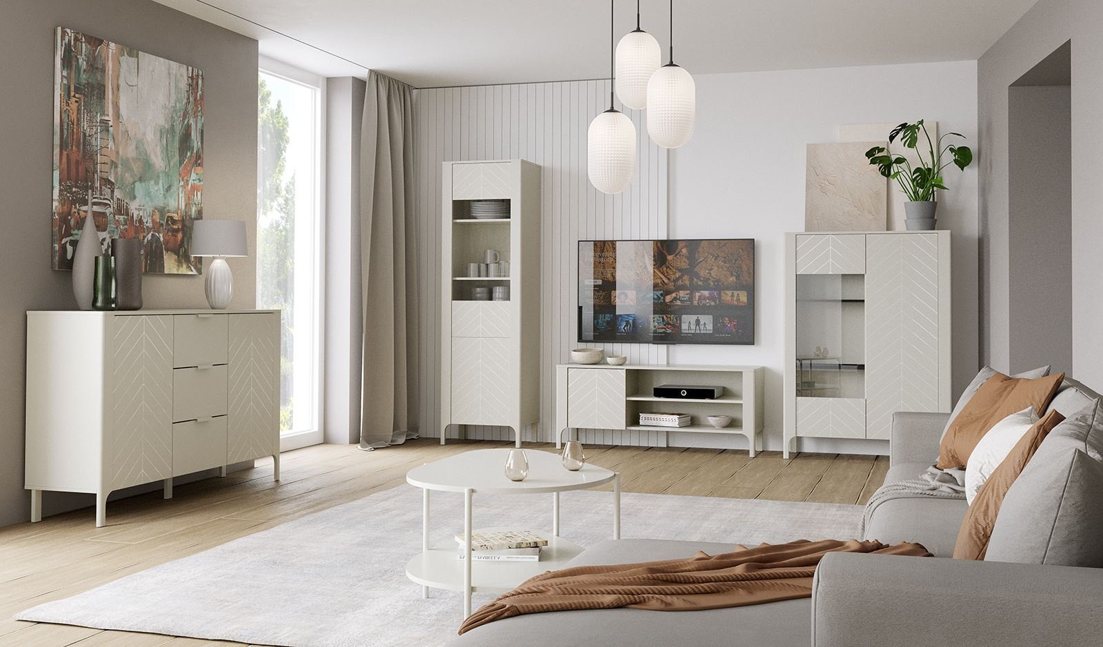 MALUMI-2 - Cashmere 2-door chest of drawers - Image 6